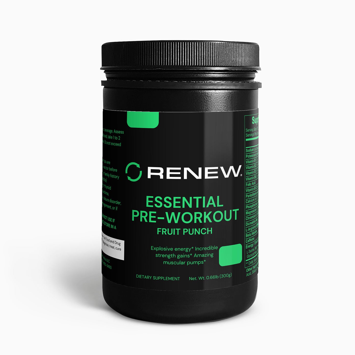 Essential Pre-Workout Powder (Fruit Punch)